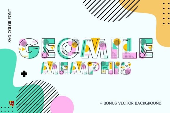 Geomile Memphis Font for Creative Projects