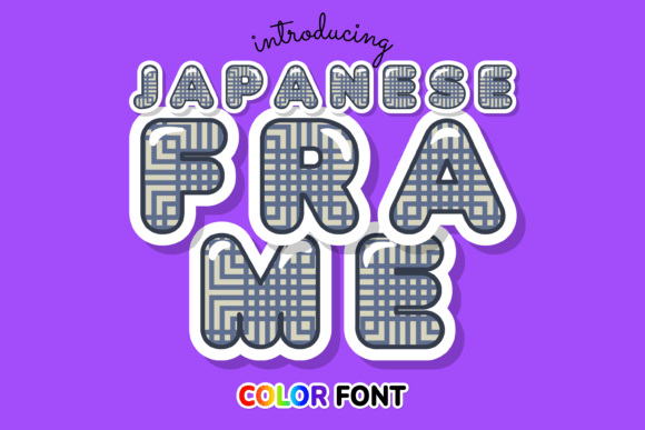 Japanese Frame: A Versatile Font for Digital Design