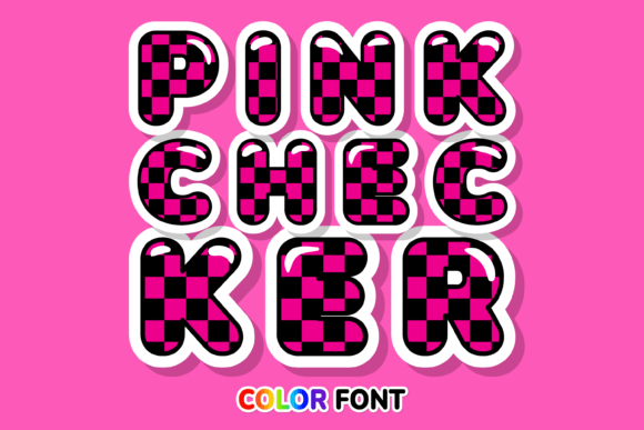 Pink Checker: A Versatile Font for Digital Design
