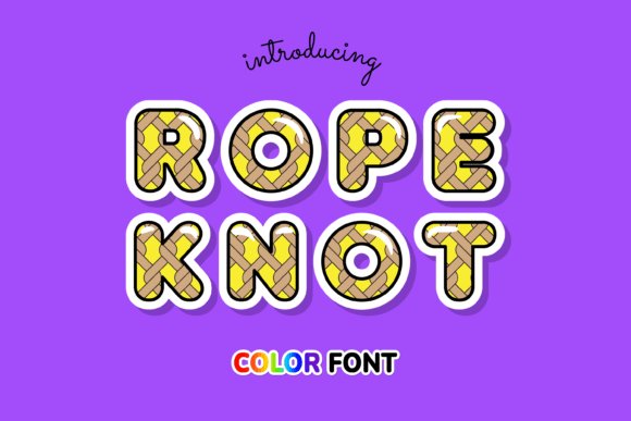 Rope Knot Font: A Stylish Choice for Handmade Creators
