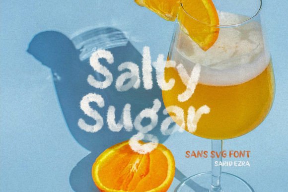 Salty Sugar: A Watercolor Font for Texture and Character