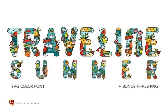 Traveline Summer: A Playful Font for Vibrant Campaigns
