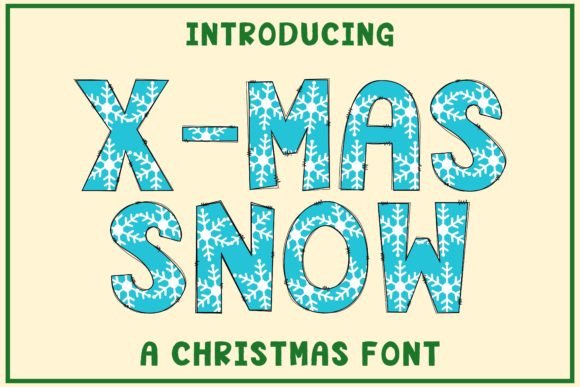 X-mas Snow: A Festive Font for Editorial Design